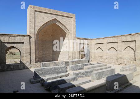 Jonkeldibiy Vault tombs, Chor Bakr Necropolis, Sumitan, Bukhara, Bukhara Province, Uzbekistan, Central Asia Stock Photo