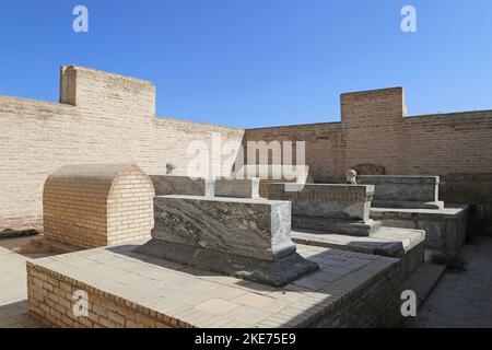 Oyposhshooyim Vault tombs, Chor Bakr Necropolis, Sumitan, Bukhara, Bukhara Province, Uzbekistan, Central Asia Stock Photo