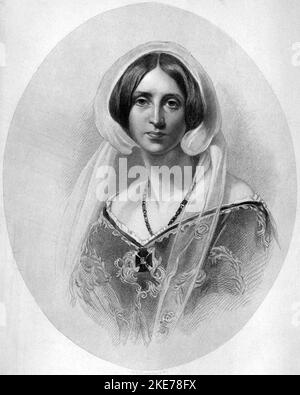 Sara Coleridge, daughter of Samuel Taylor Coleridge Stock Photo