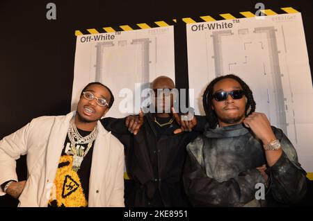 Takeoff from Migos and Virgil Abloh offwhite Stock Photo