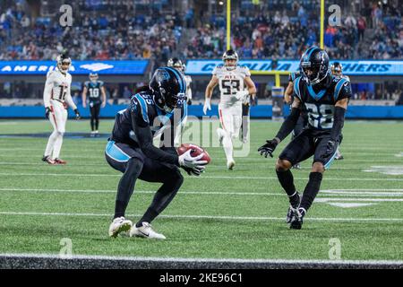 Carolina Panthers linebacker Cory Littleton (55) plays against the