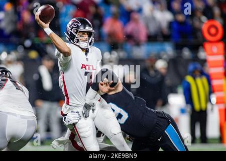 Carolina Panthers defensive tackle Matt Ioannidis (99) looks on against the  Buffalo Bills during an NFL preseason football game on Friday, Aug. 26, 2022,  in Charlotte, N.C. (AP Photo/Jacob Kupferman Stock Photo - Alamy