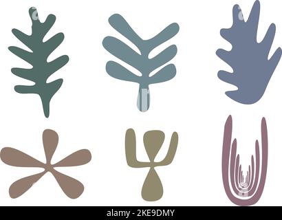 collection patterns hand drawn various shapes and doodle objects. Stock Vector