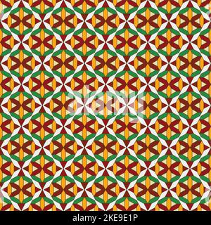 Mosaic seamless background, vector chaotic abstract geometric tiling background, interior design element or wallpaper, wrapping paper or web design. Stock Vector