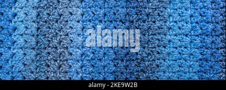 Texture of knitted fabric. Large pattern. Stock Photo