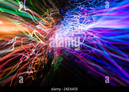 Abstract big data cloud computing background light wave of energy with elegant glowing lines.  Stock Photo