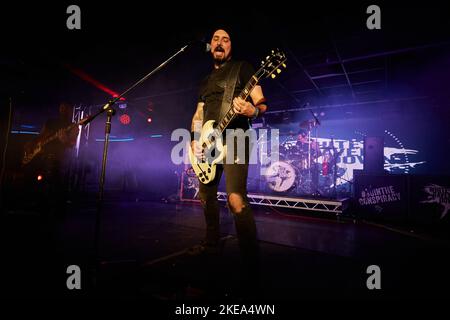 White Raven Down, Performing live at Hard Rock Hell XV, November 2022, photos by John Lambeth. Stock Photo