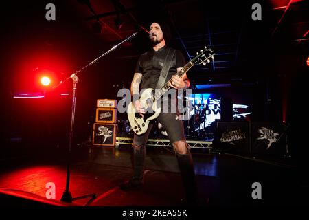 White Raven Down, Performing live at Hard Rock Hell XV, November 2022, photos by John Lambeth. Stock Photo