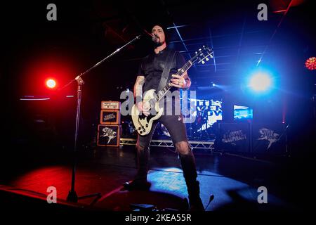 White Raven Down, Performing live at Hard Rock Hell XV, November 2022, photos by John Lambeth. Stock Photo