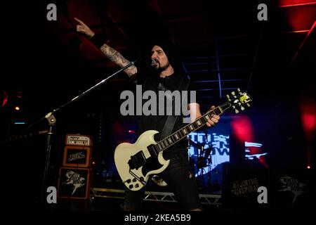 White Raven Down, Performing live at Hard Rock Hell XV, November 2022, photos by John Lambeth. Stock Photo