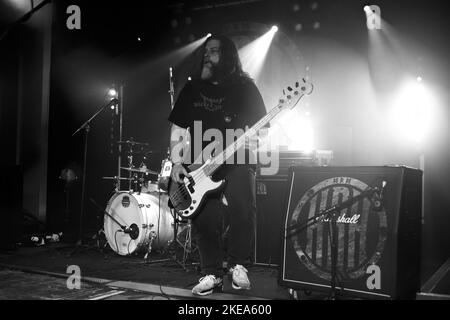 Cassidy Paris, Performing live with Wicked Smile at Hard Rock Hell XV, November 2022, photos by John Lambeth. Stock Photo