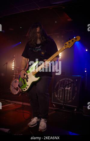 Cassidy Paris, Performing live with Wicked Smile at Hard Rock Hell XV, November 2022, photos by John Lambeth. Stock Photo