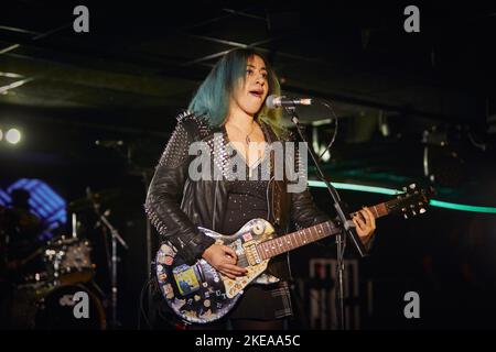 The Kut, Performing live at Hard Rock Hell XV, November 2022, photos by John Lambeth. Stock Photo