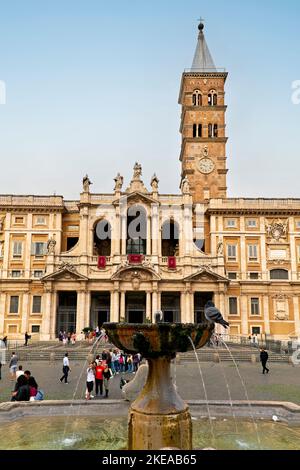 Rome Lazio Italy. The Basilica of Saint Mary Major (Basilica Papale di Santa Maria Maggiore) Stock Photo