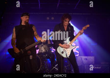 Hawklords, Performing live at Hard Rock Hell XV, November 2022, photos by John Lambeth. Stock Photo