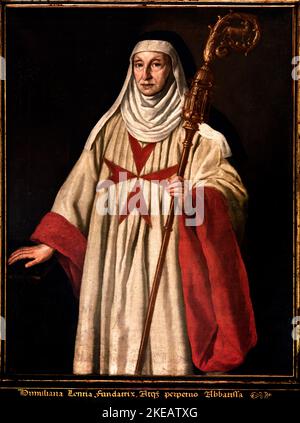 Abbess Umiliana Lenzi Florentine painter 16th Century Florence , Italy, Italian. Sant' Apollonia, Florence, Italy, Italian. Benedictine nuns of Sant' Apollonia, created around 1445 in one of the most florid periods of the convent. Stock Photo