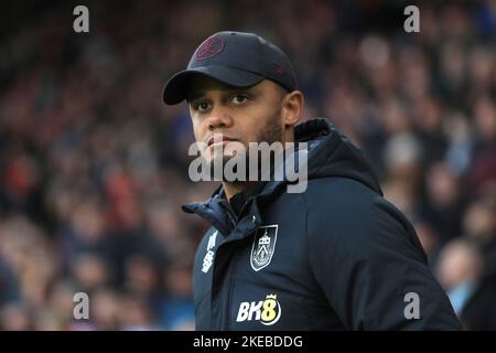 File photo dated 05-11-2022 of Burnley boss Vincent Kompany, who is likely to turn to his big guns once again for Sunday's top-of-the-table Sky Bet Championship derby clash with Blackburn. Issue date: Friday November 11, 2022. Stock Photo