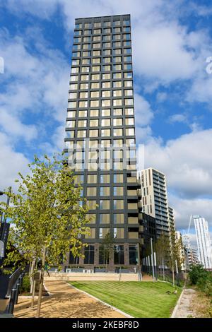 The Novella apartment block, Salford, Manchester, England, UK Stock Photo