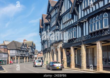 Black and White buildings, Knifesmithgate, Chesterfield, Derbyshire, England, United Kingdom Stock Photo