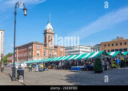 Chesterfield Market, Market Hall New Square, Chesterfield, Derbyshire, England, United Kingdom Stock Photo