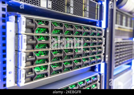 Concept of big data storage and cloud computing technology Stock Photo