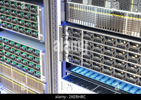 Concept of big data storage and cloud computing technology Stock Photo