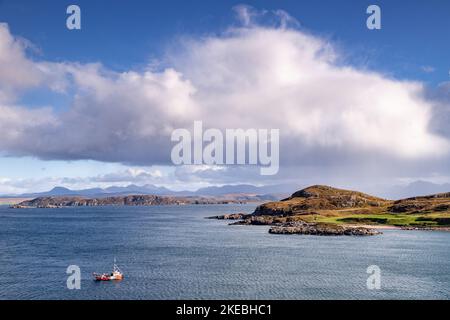View over Loch Ewe on the Atlantic northwest coast of Scotland Stock Photo