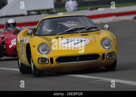 Ferrari 250 LM, Ferrari 75th Anniversary Celebration, pre-1966 competition cars, Formula 1, F1, GT cars, sports prototypes, Goodwood Revival, Goodwood Stock Photo