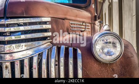 Chevrolet pickup built between 1941 and 1947 in Capestang. Stock Photo