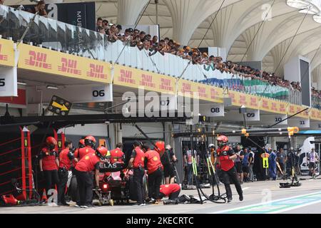 Interlagos, Brasilien. 11th Nov, 2022. 11/11/2022, Autodromo Jose Carlos Pace, Interlagos, FORMULA 1 HEINEKEN GRANDE PREMIO DO BRASIL 2022, in the picture Charles Leclerc (MCO), Scuderia Ferrari Credit: dpa/Alamy Live News Stock Photo