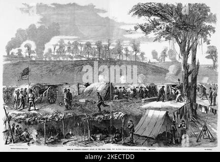 Siege of Vicksburg - Attack on the Rebel works on May 22nd, 1863. 19th ...
