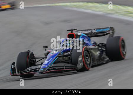 Interlagos, Brasilien. 11th Nov, 2022. 11/11/2022, Autodromo Jose Carlos Pace, Interlagos, FORMULA 1 HEINEKEN GRANDE PREMIO DO BRASIL 2022, in the picture Alexander Albon (GBR), Williams Racing Credit: dpa/Alamy Live News Stock Photo