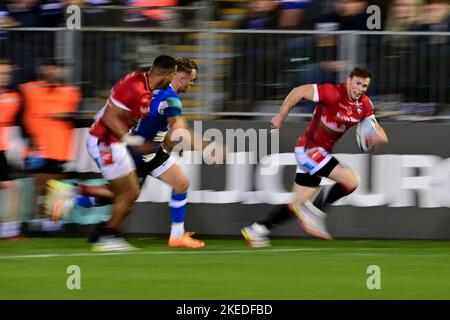 Bath, Somerset, UK. 11th Nov 2022. Chris Ashton of Leicester Tigers - Mandatory by-line: Ashley Crowden  - 11/11/2022 - RUGBY - The Recreation Ground - Bath, England - Bath Rugby vs Leicester Tigers - Gallagher Premiership Credit: Ashley Crowden/Alamy Live News Stock Photo