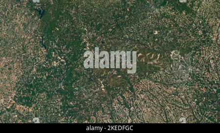 Aerial of Fort Bragg, Fayetteville, North Carolina Stock Photo