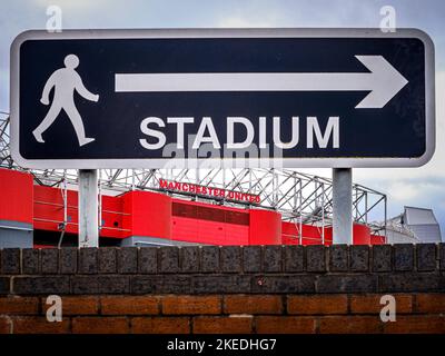 Manchester United, Old Trafford, Manchester, Greater Manchester, England, UK. Stock Photo