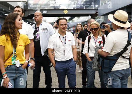 Sao Paulo, Brazil. 11th Nov 2022. MASSA Felipe, in the paddock during the Formula 1 Heineken Grande Premio de SÃ£o Paulo 2022, Sao Paulo Grand Prix Grand Prix 2022, 21st round of the 2022 FIA Formula One World Championship from November 11 to 13, 2022 on the Interlagos Circuit, in Sao Paulo, Brazil - Photo: Dppi/DPPI/LiveMedia Credit: Independent Photo Agency/Alamy Live News Stock Photo