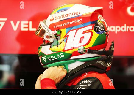 Interlagos, Brasilien. 11th Nov, 2022. 11/11/2022, Autodromo Jose Carlos Pace, Interlagos, FORMULA 1 HEINEKEN GRANDE PREMIO DO BRASIL 2022, in the picture Charles Leclerc (MCO), Scuderia Ferrari Credit: dpa/Alamy Live News Stock Photo