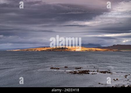 Guinard Island off the atlantic coast of northwest Scotland Stock Photo