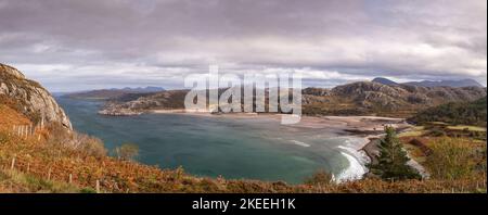 Guinard Bay on the atlantic coast of northwest Scotland Stock Photo