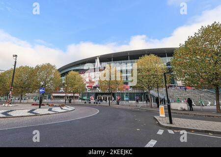 London, UK. 12th Nov, 2022. A general vow of the Emirates Stadium ahead of the Rugby League World Cup 2021 Semi Final match England vs Samoa at Emirates Stadium, London, United Kingdom, 12th November 2022 (Photo by Mark Cosgrove/News Images) Credit: News Images LTD/Alamy Live News Stock Photo
