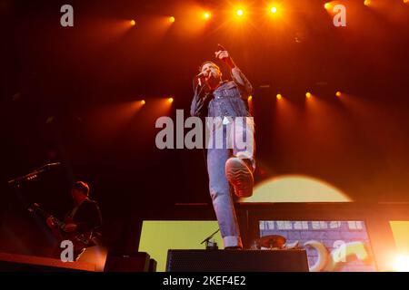 Photographs of Kaiser Chiefs performing at the OVO Hydro in Glasgow on the 11th November 2022 Stock Photo