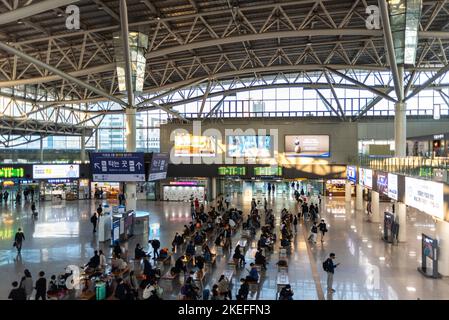 Busan station high speed railway station in Busan, South Korea on 19 October 2022 Stock Photo