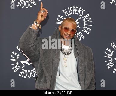 Usher attends the Opening of Flipper's Roller Boogie Palace in London. Stock Photo