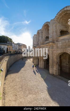 Arles Amphitheatre, Arles, Bouches-du-Rhone, France, Western Europe Stock Photo