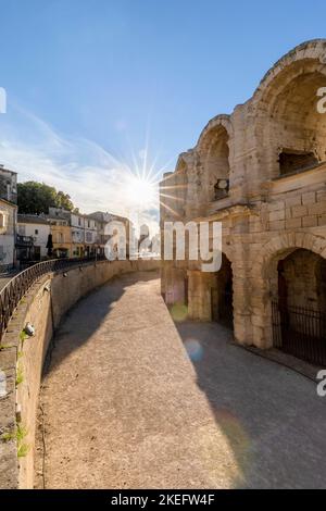 Arles Amphitheatre, Arles, Bouches-du-Rhone, France, Western Europe Stock Photo