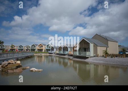 The new Chalets at Butlins, Minehead Stock Photo - Alamy