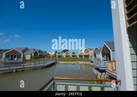 The new Chalets at Butlins, Minehead Stock Photo - Alamy