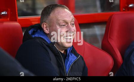 Nottingham, Nottinghamshire, UK. 12th Nov, 2022. Steve Cooper (Nottingham Forest manager) during the Nottingham Forest V Crystal Palace Premier League match at the City Ground, Nottingham, UK. Credit: MARTIN DALTON/Alamy Live News Stock Photo