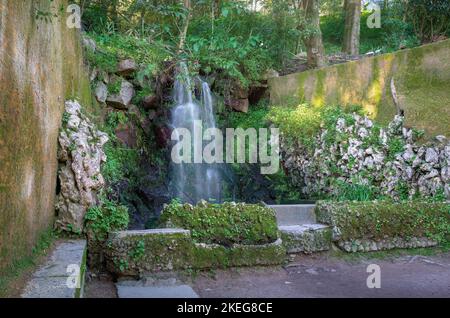 Pisoes Waterfall - Sintra, Portugal Stock Photo