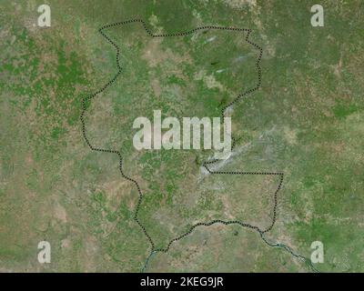 Kemo, prefecture of Central African Republic. High resolution satellite map Stock Photo